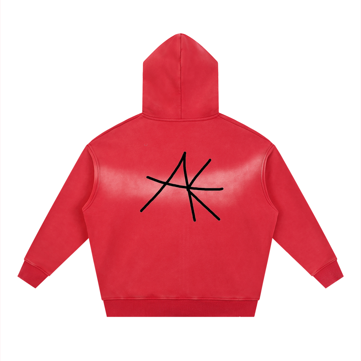 Sunfade Two-way Zipper Boxy Fleece Hoodie